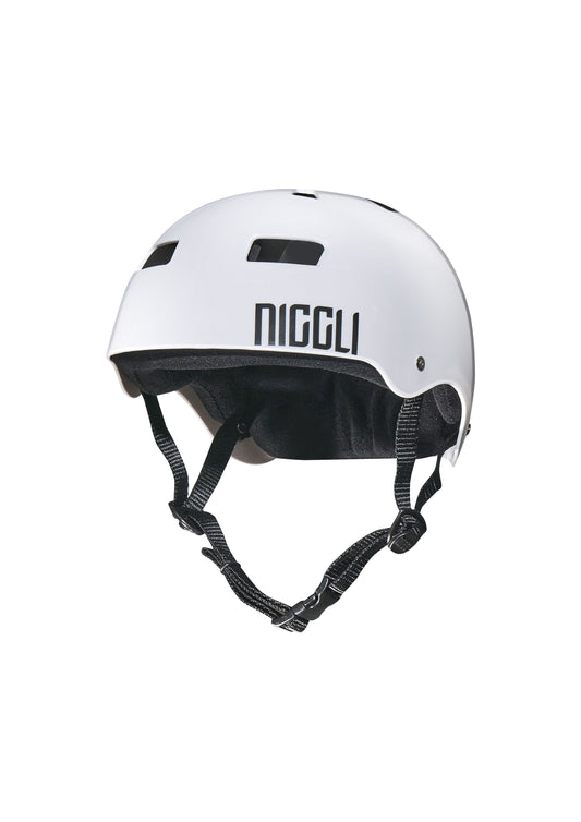 CAPACETE BRANCO FITA PRETA PRO BRILHO - Niggli