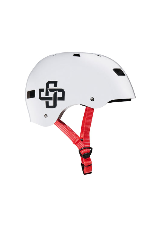 CAPACETE BRANCO FITA VERMELHA PRO BRILHO - Niggli