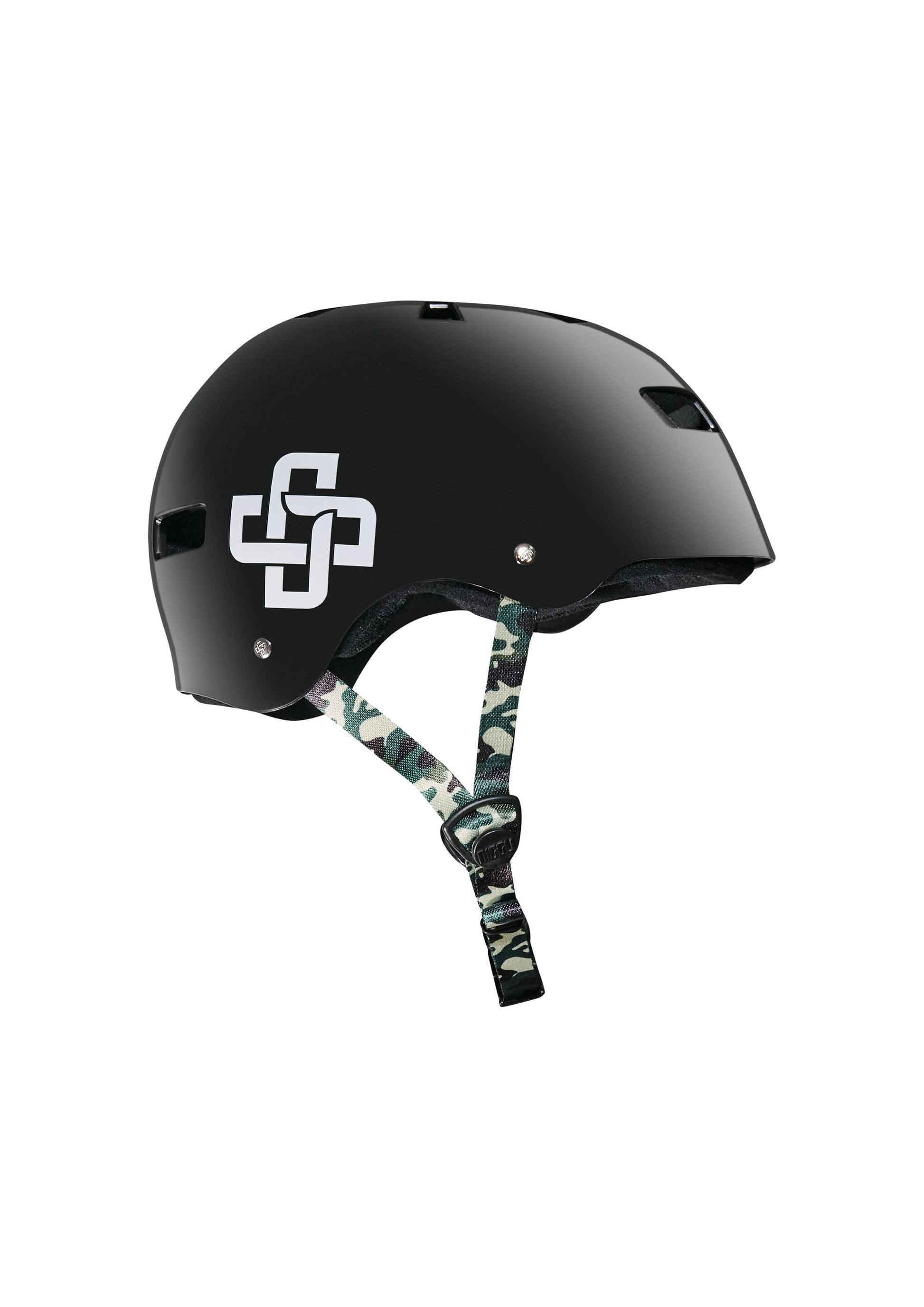 CAPACETE PRETO FITA CAMUFLADA PRO BRILHO - Niggli