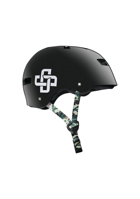 CAPACETE PRETO FITA CAMUFLADA PRO BRILHO - Niggli