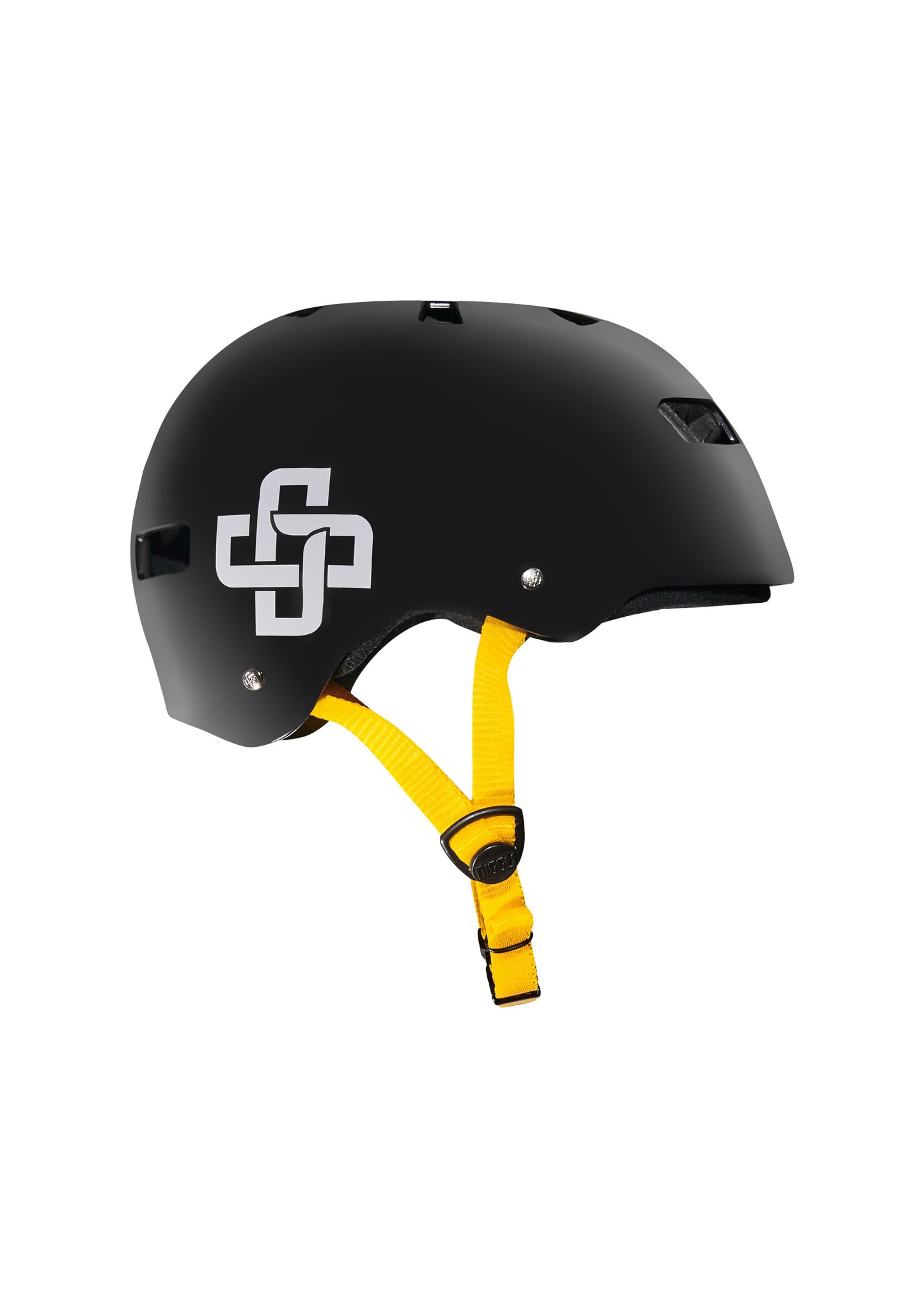 CAPACETE PRETO FITA AMARELA PRO FOSCO