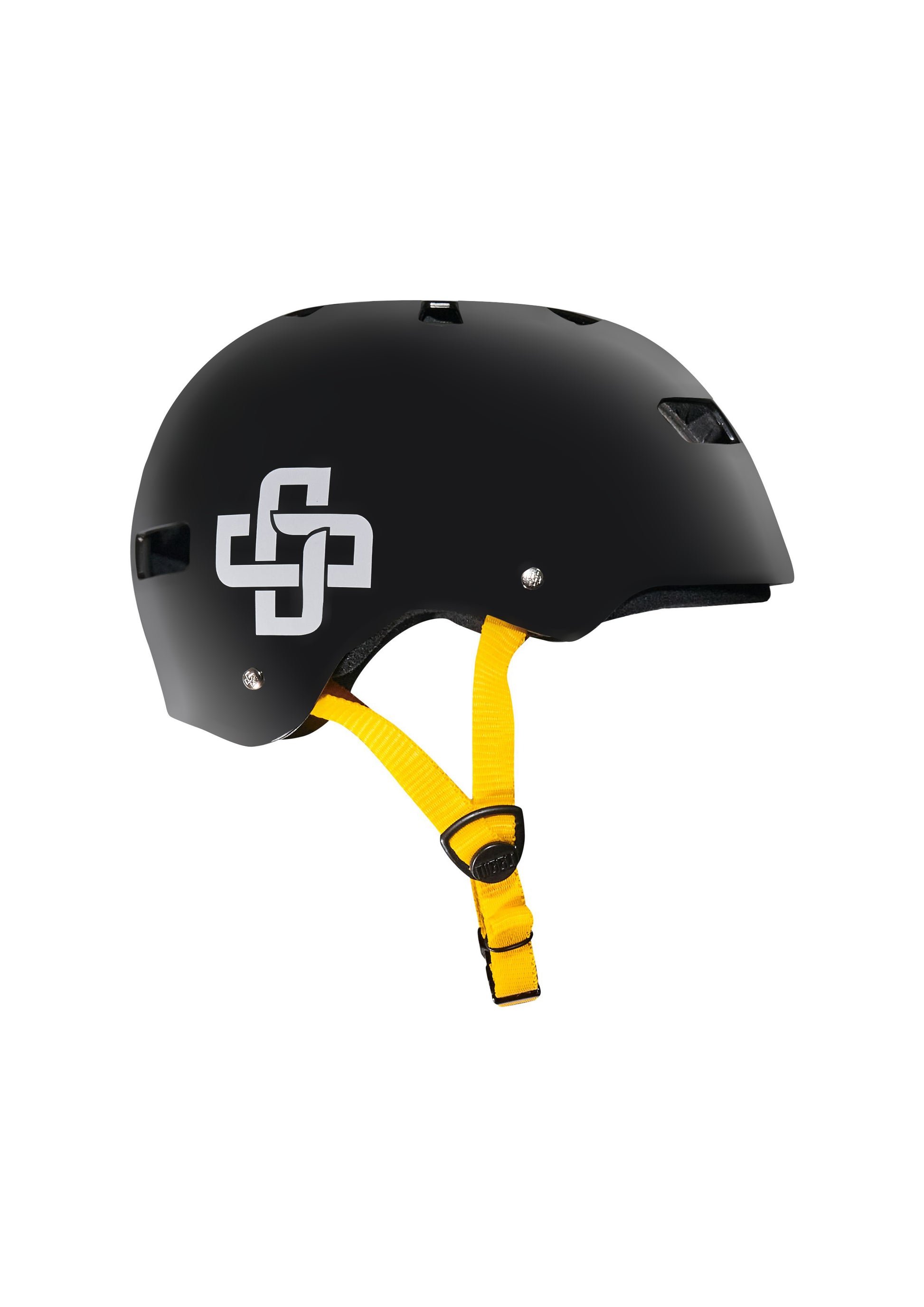 CAPACETE PRETO FITA AMARELA PRO FOSCO - Niggli