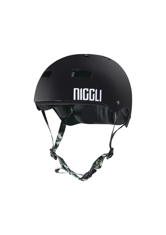 CAPACETE PRETO FITA CAMUFLADA PRO FOSCO - Niggli