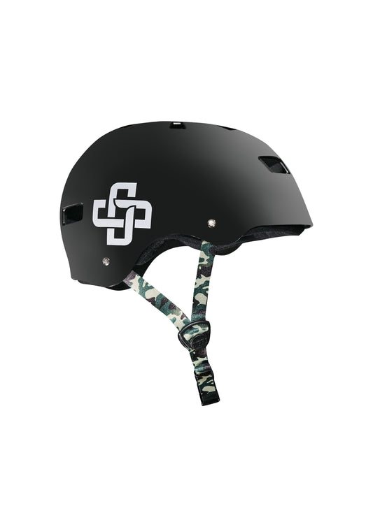 CAPACETE PRETO FITA CAMUFLADA PRO FOSCO - Niggli