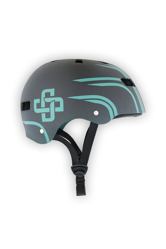 CAPACETE PRETO LINHAS VERDE MENTA PRO ESPECIAL FOSCO TEXTURIZADO