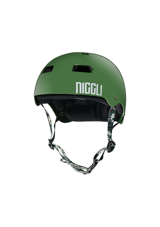 CAPACETE VERDE FITA CAMUFLADA PRO BRILHO - Niggli