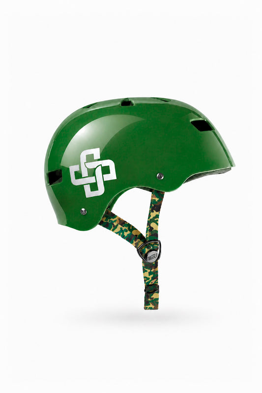 CAPACETE VERDE FITA CAMUFLADA PRO BRILHO - Niggli
