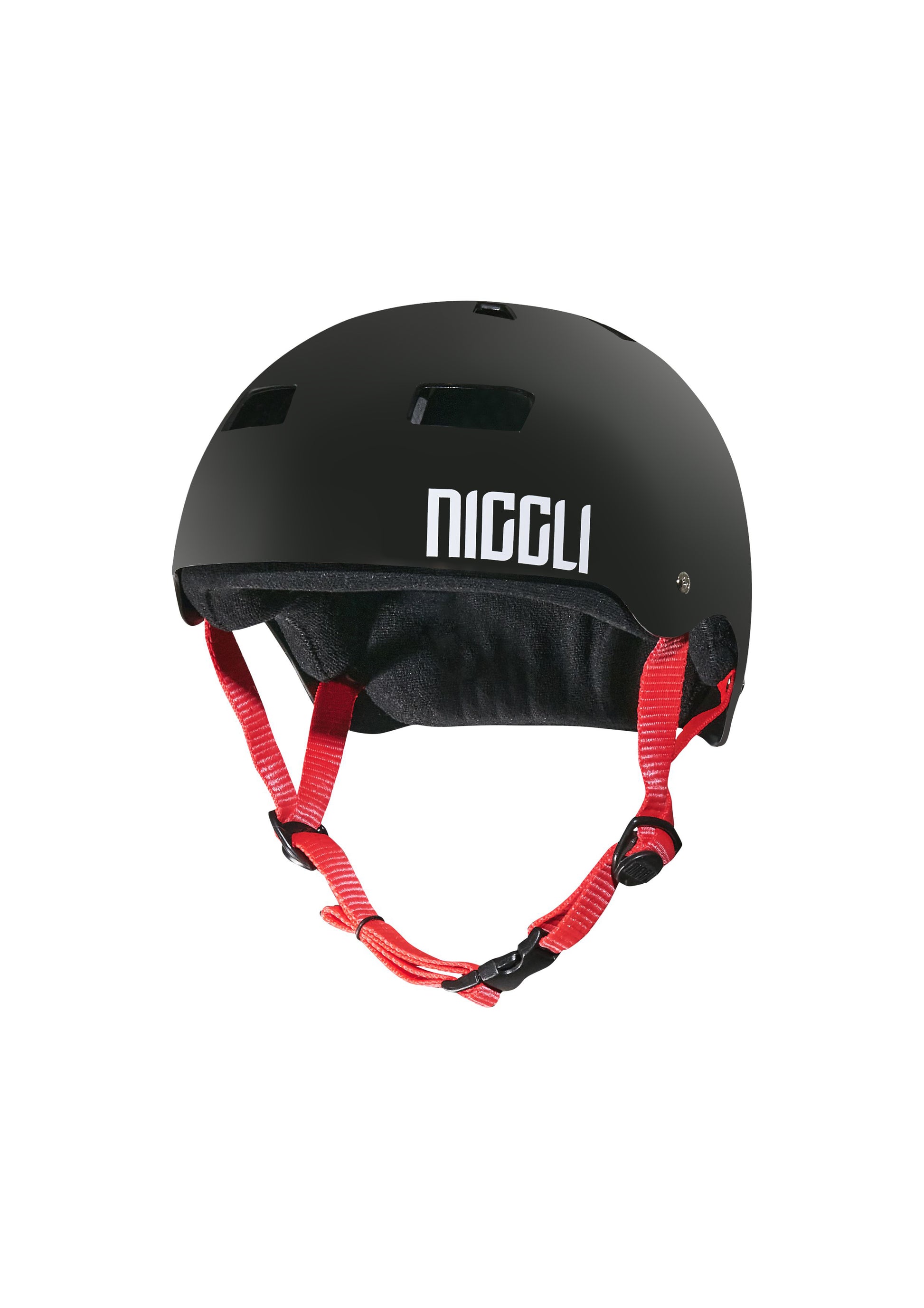 CAPACETE PRETO FITA VERMELHA PRO FOSCO - Niggli