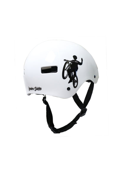 CAPACETE LEANDRO SEKKO BRANCO PRO MODEL N1 BRILHO