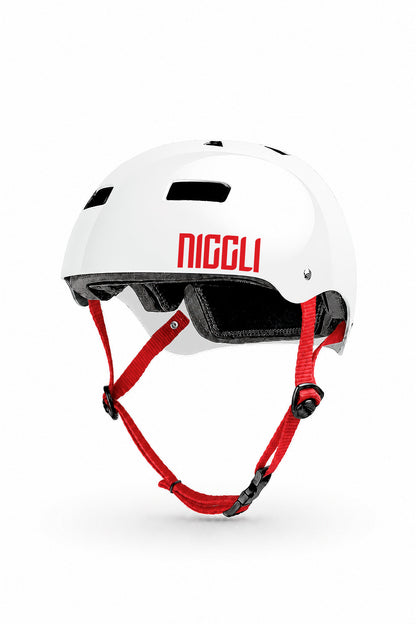 CAPACETE CAINÃ BARBÉRIO BRANCO BRILHO PRO MODEL