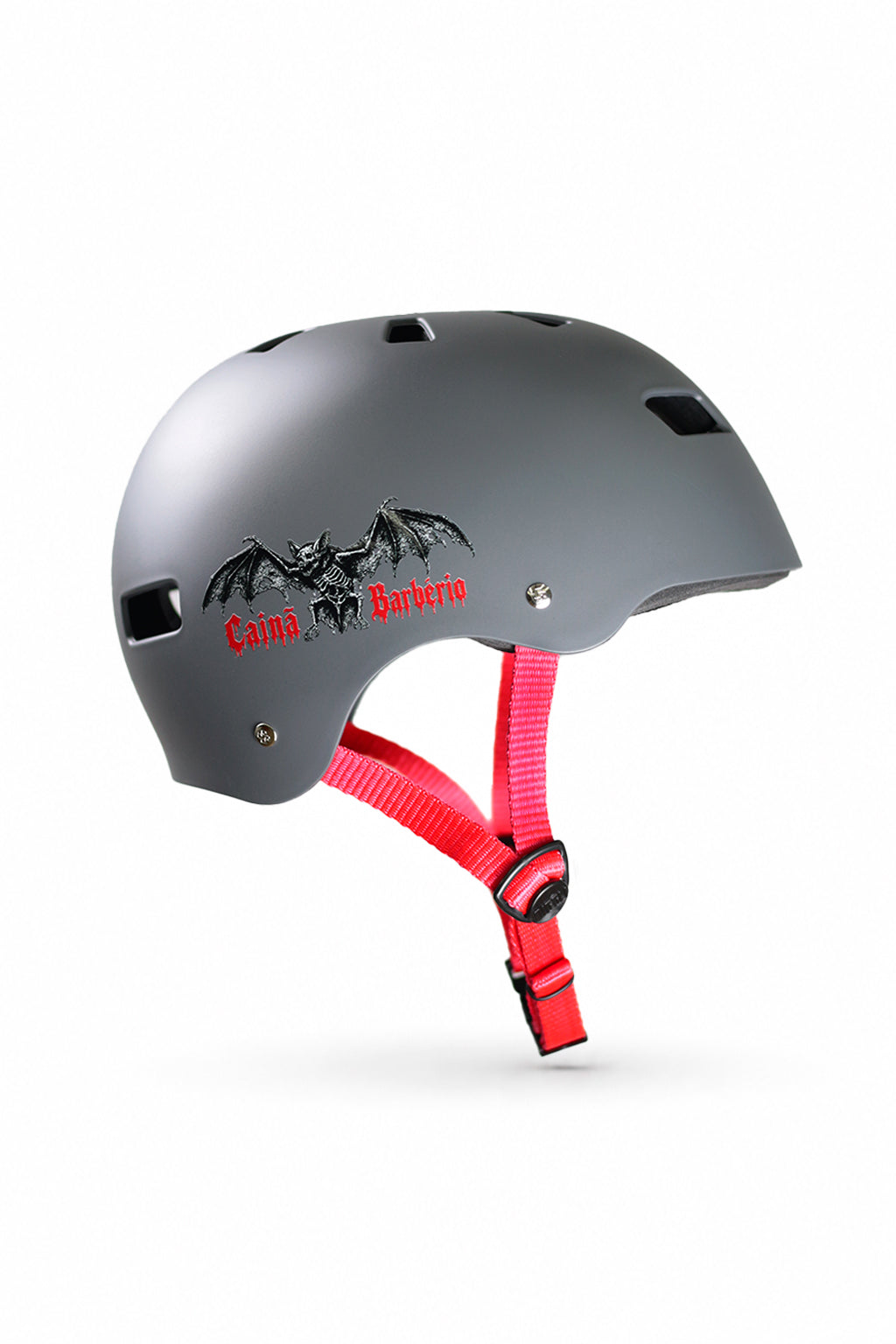 CAPACETE CAINÃ BARBÉRIO CINZA FOSCO PRO MODEL
