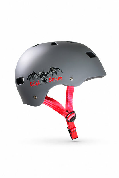 CAPACETE CAINÃ BARBÉRIO CINZA FOSCO PRO MODEL