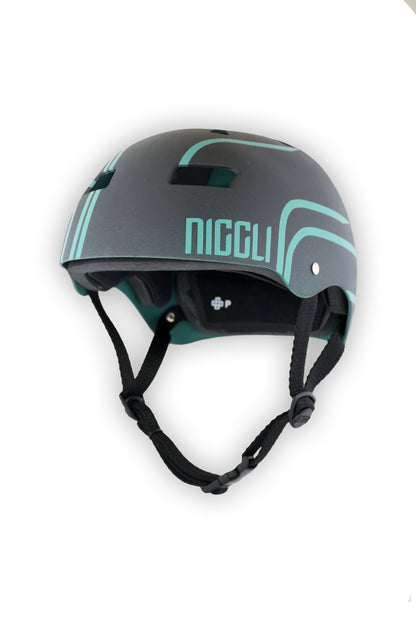 CAPACETE PRETO LINHAS VERDE MENTA PRO ESPECIAL FOSCO TEXTURIZADO