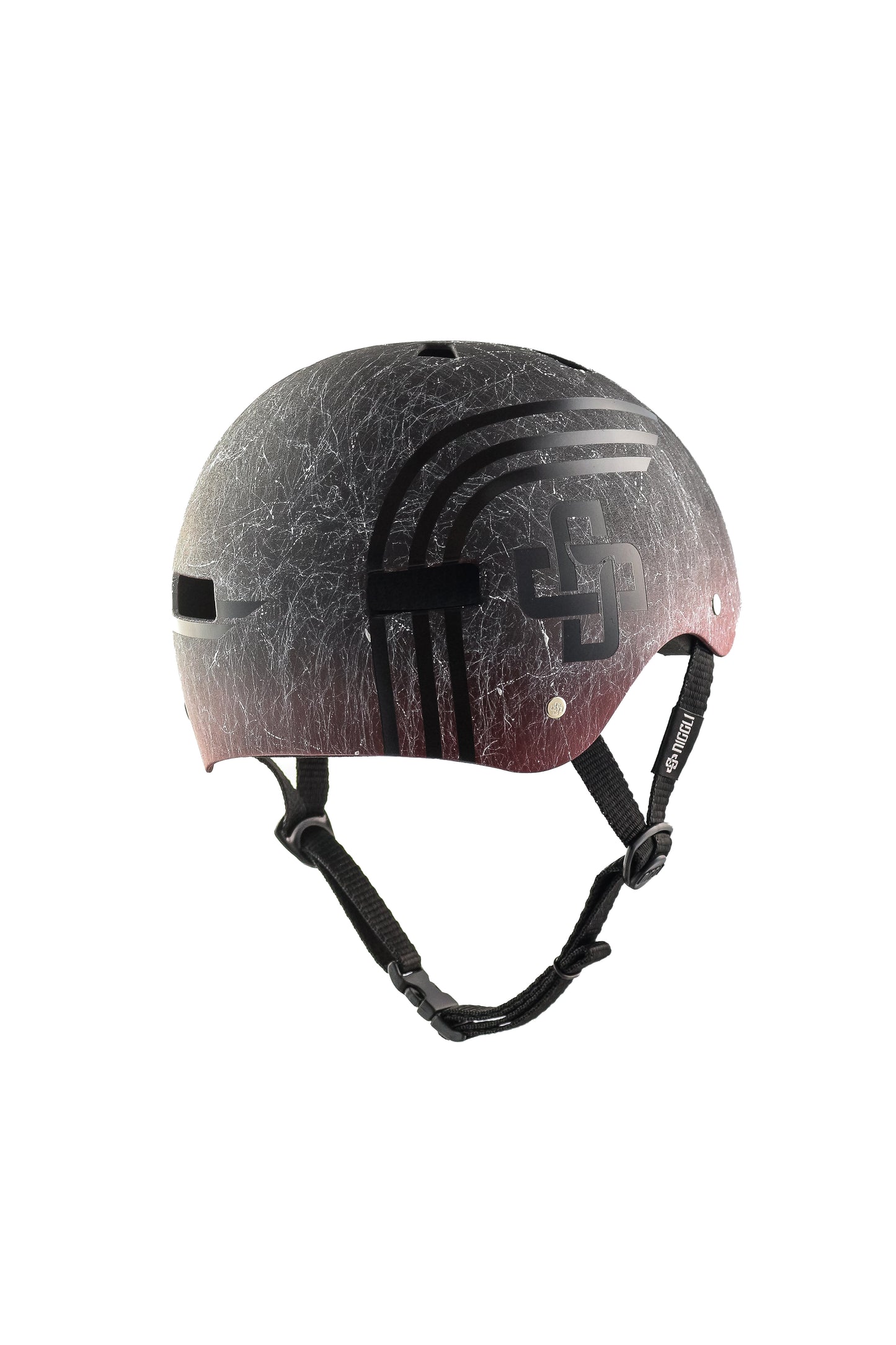 CAPACETE DERADÊ PRETO E VERMELHO LINHAS PRETAS PRO ESPECIAL FOSCO TEXTURIZADO