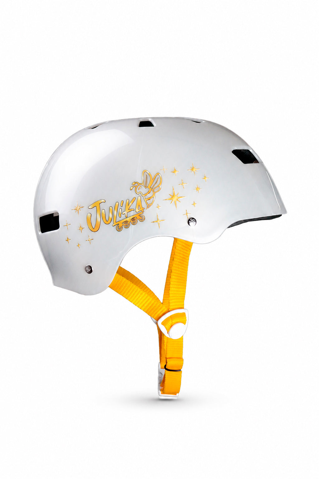 CAPACETE JULIKA PRO MODEL BRANCO PÉROLA