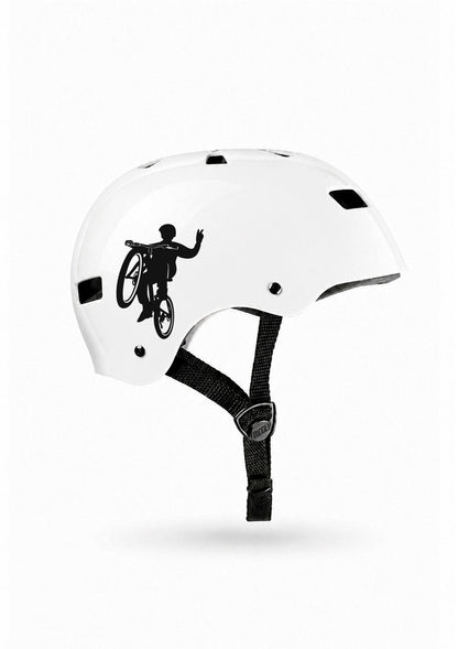 CAPACETE LEANDRO SEKKO BRANCO PRO MODEL N1 BRILHO