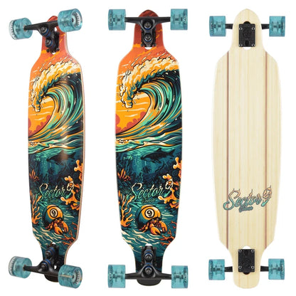 Longboard Sector 9 Flipside Fractal Completo