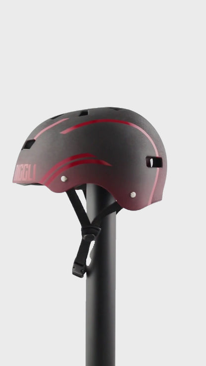 CAPACETE DERADÊ PRETO E VERMELHO LINHAS VERMELHAS PRO ESPECIAL FOSCO TEXTURIZADO